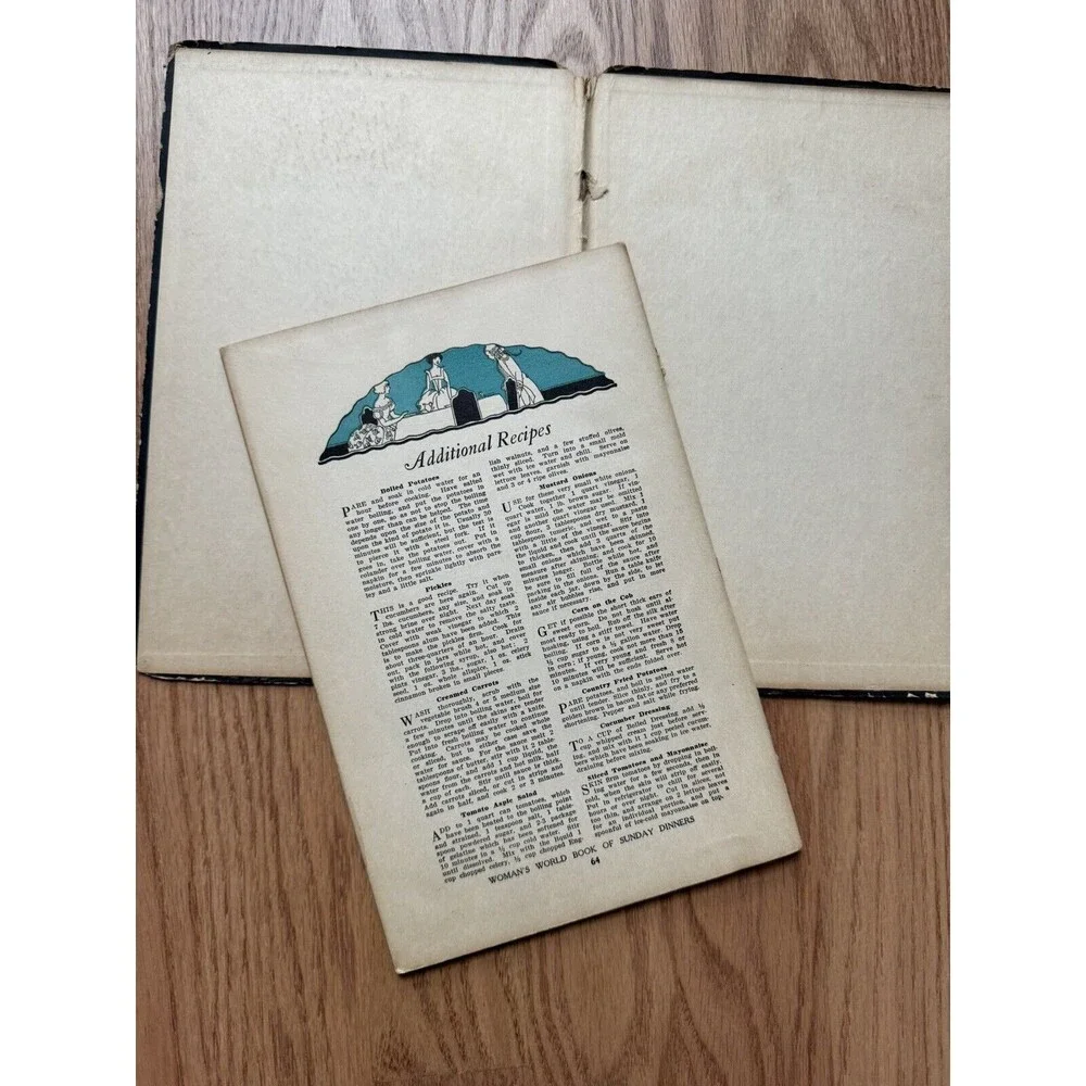 1924‎ The 52 Sunday Dinners Book Woman's World Magazine Recipes Cookbook Vintage